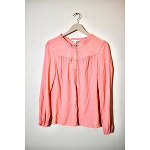 NWT Lauren Conrad Pink Prairie Blouse